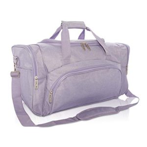DALIX Signature Travel or Gym Duffle Bag in Purple