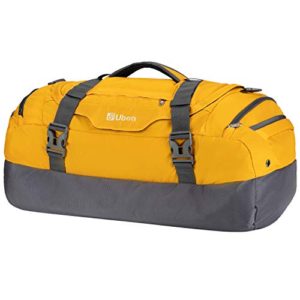 Yellow Duffel Bag for Airplane 55L