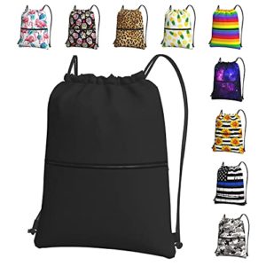 Large Drawstring Backpack String Cinch Bag