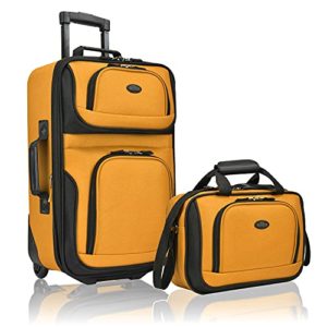 U.S. Traveler Rio Rugged Fabric Expandable Carry-On Luggage Set