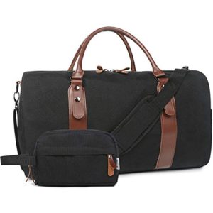 Leather Duffle Bag Overnight Travel Carry On