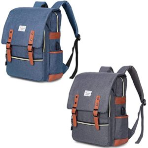 Modoker Vintage Laptop Backpack for Women Men