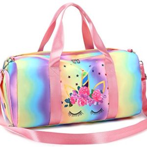 BLUBOON Duffle Bag Girls Kids Cute Gym Bag