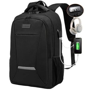 Laptop 17 Inch Backpack with USB Charging & Headphone
