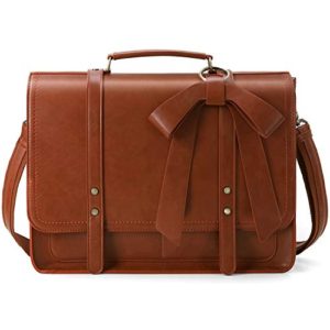 Leather Laptop Bag Women Briefcase