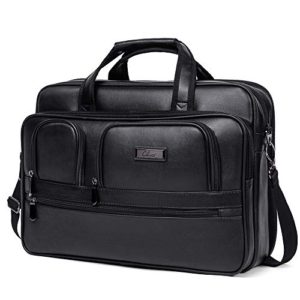 CLUCI Briefcases for Men Leather 15.6 inch