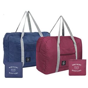 2PCS Foldable Travel Bag Luggage Storage for Sports