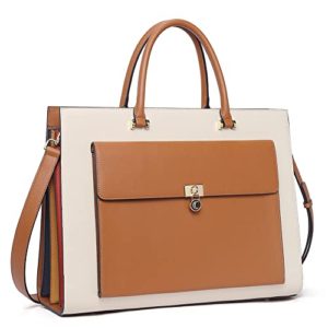 CLUCI Briefcase for Women Vegan Leather 15.6 Inch