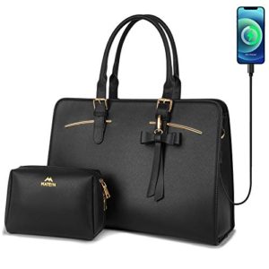 Large Waterproof PU Leather Work Briefcase