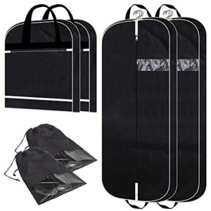 2 Pack 54" Gusseted Garment Bags with Extra Large Pockets