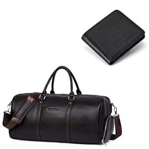 BOSTANTEN Genuine Leather Duffel Bag