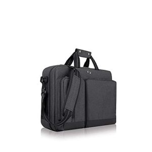 solo Briefcase, Gray, Black