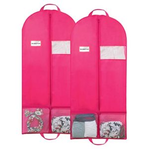 MASKEYON 51" Garment Bags with Zipper Pocket