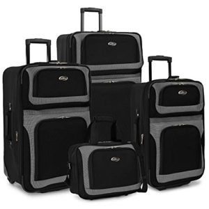 Lightweight Softside Expandable Travel Rolling Luggage Set