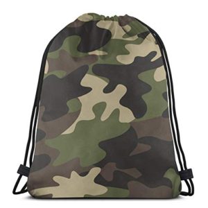 Camo Drawstring Bag Camouflage Gym Bag