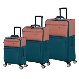 it luggage Duo-Tone 3 Piece Softside 4 Wheel Spinner Set