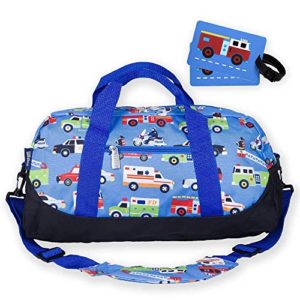 Wildkin Kids Duffel Bag Bundle with Luggage Tags