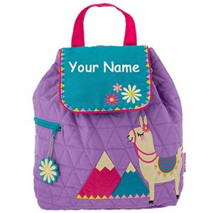 Personalized Llama with Mountain Peaks Quilted Backpack