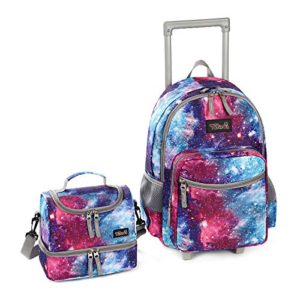 Rolling Backpack Double Handle with Lunch Bag