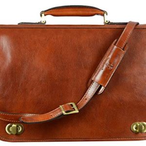 Italian Handcrafted Leather Briefcase for Laptop