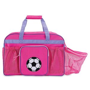 Personalized Kids Pink Soccer Sport Bag