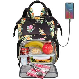 Insulated Lunch Box Cooler Laptop Backpack