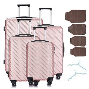4 Piece Luggage sets with Spinner Wheels