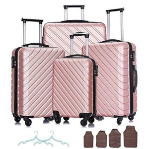 Carry On Luggage with Spinner Wheels Travel Suitcase