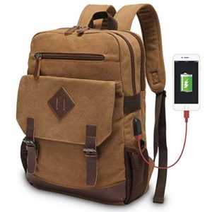 Vintage Rucksack Fits Most 15.6 Inch Laptop