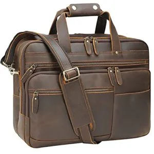 Polare Full Grain Leather Briefcase For Men