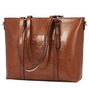 BROMEN Women Briefcase 15.6 inch Laptop Tote Bag