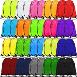 40 Pieces Drawstring Backpack Bags Bulk Gym