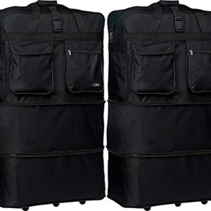 40" Black Wheeled Duffel Bags