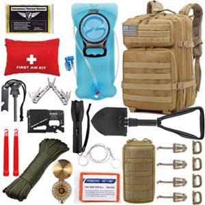 EVERLIT 42L Tactical Backpack Survival Kit