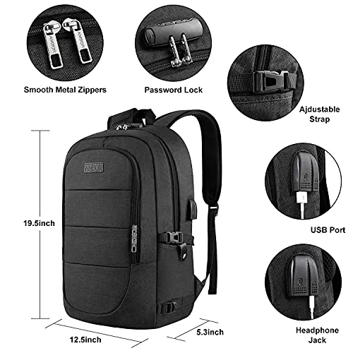 Black Laptop Backpack + AMBOR Rolling Backpack Review - LightBagTravel.com