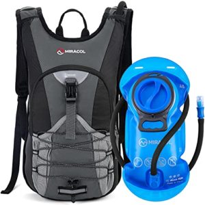 MIRACOL Hydration Backpack with 2L BPA Free Water Bladder