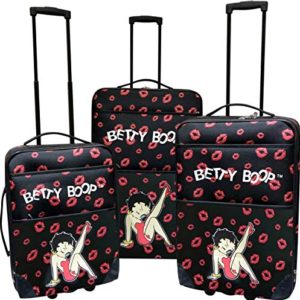 Betty Boop Luggage Set with Carry on Size.