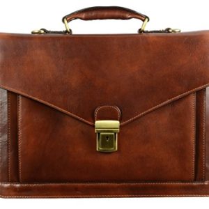 Leather Briefcase for Men Handmade Italian Laptop Bag