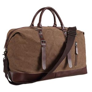 Coffee Duffel bag Oversized Canvas Travel Bag