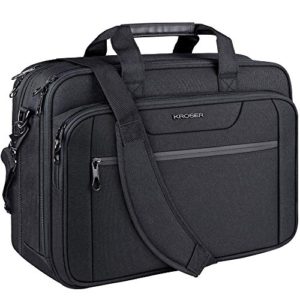 Expandable 17.3 Inch Laptop Briefcase Water-Repellent