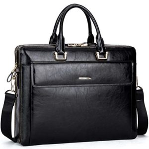 CLUCI Briefcase for Women Leather Slim Large Business Work