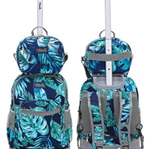 18 Inch Rolling Backpack with Lunch Bag