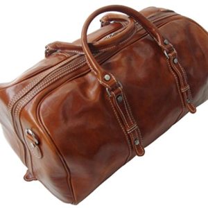 Genuine Italian Leather Holdall Cabin Bag Overnight