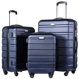 COOLIFE Luggage 3 Piece Set Suitcase Spinner