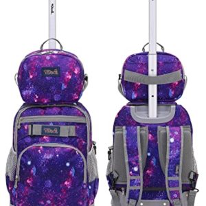 NEW TILAMI 18 Inch Rolling Backpack with Lunch Bag