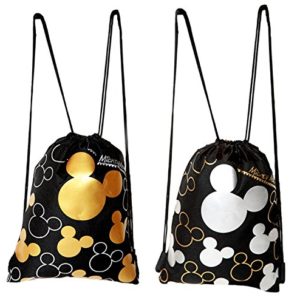 Disney Mickey Mouse Drawstring Backpack 2 Pack