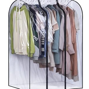 SLEEPING LAMB 50'' Extra Large Clear Hanging Garment Bags