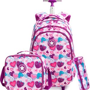 Girls Rolling Backpack Kids Backpacks for Girls