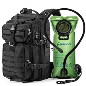 MIRACOL Tactical Backpack with 2.5L Water Bladder