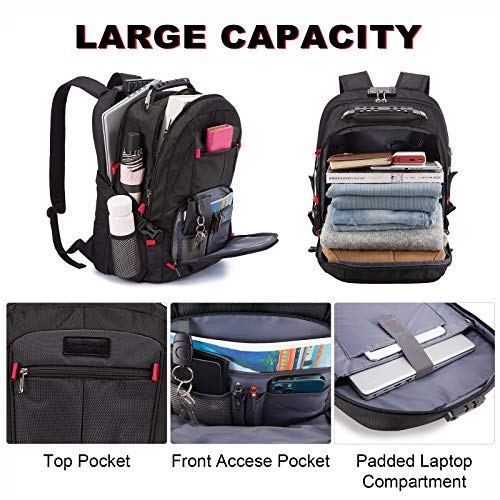 Backpack with Lock and USB Charging Port Large Review - LightBagTravel.com